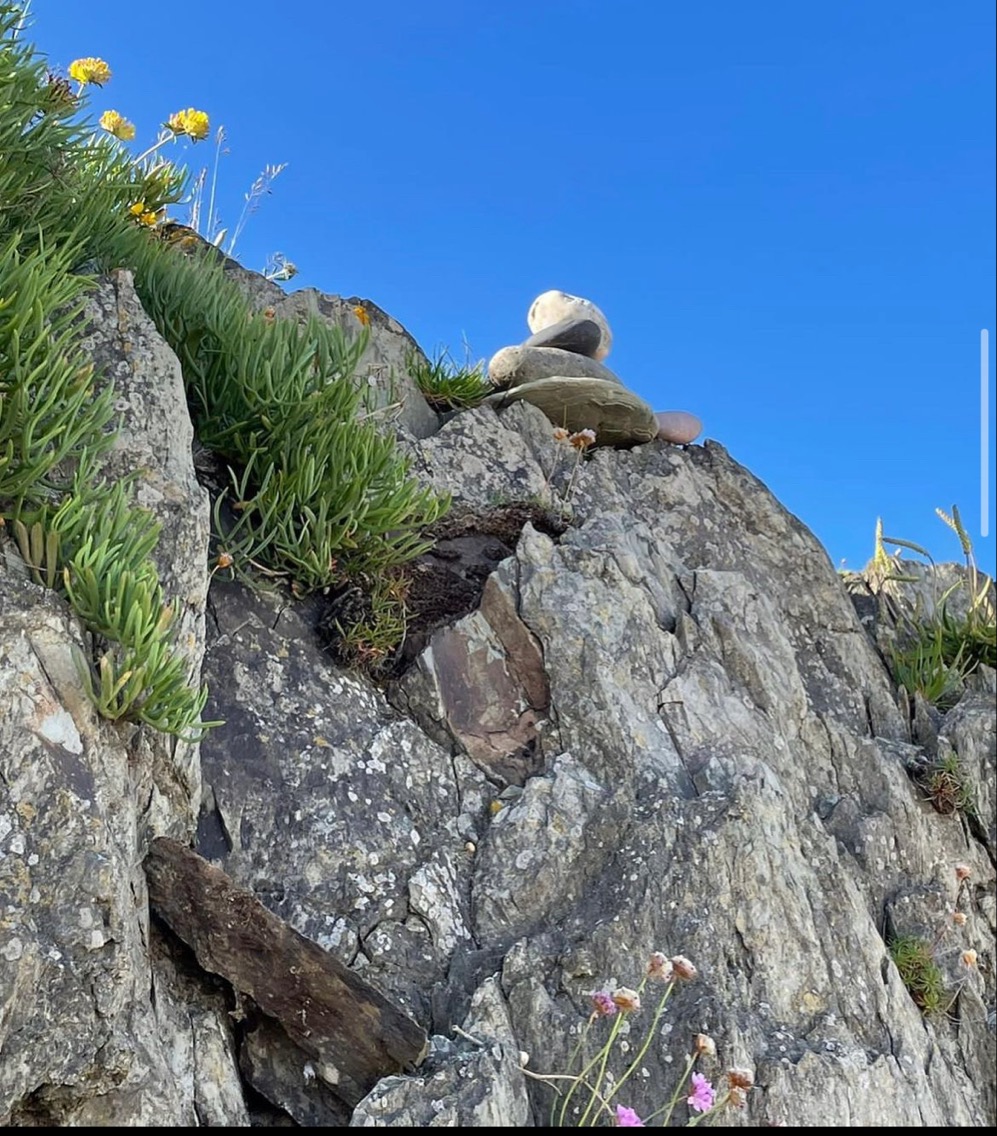 Edge Of Cliff With Rock Formation